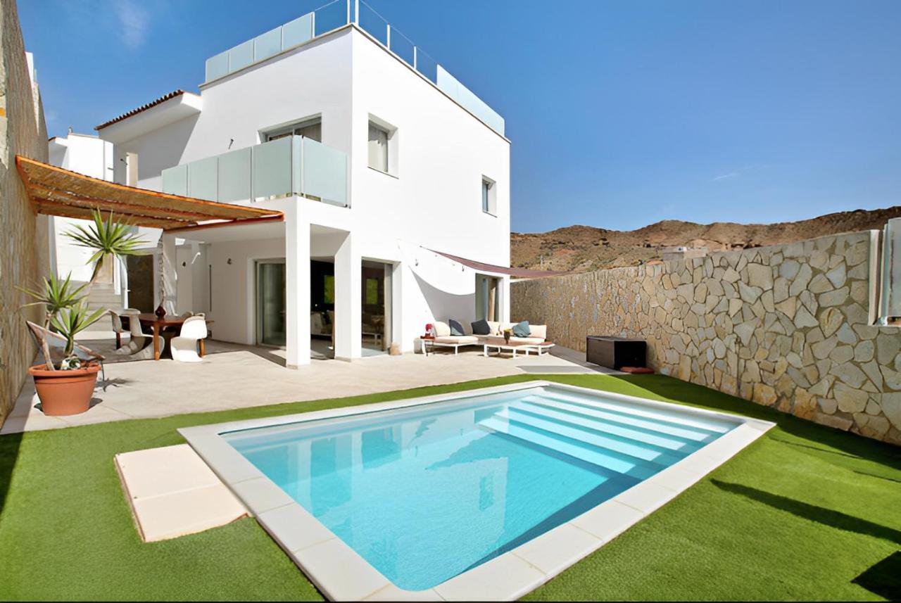 Dream Villa With Heated Pool, Rooftop & Ocean Views Mogán Exterior foto